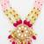 pink yellow kundan necklace set