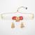 red white kundan choker set