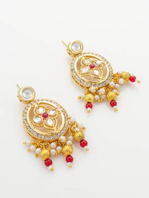 red white kundan choker set 3