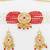 red white kundan choker set