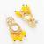 yellow beaded kundan necklace set