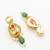 green meenakari long necklace set