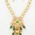 green meenakari long necklace set