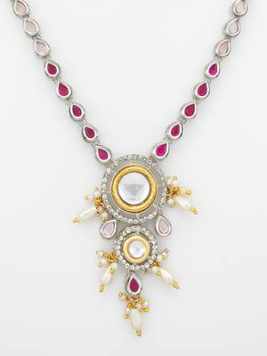 kundan long necklace set 4