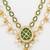 green meenakari kundan choker set