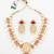 red kundan polki necklace set