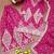 New womens trendy rani pink silk blend embroidered sharara suit set with dupatta