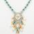 silver plated kundan necklace set
