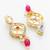 gold plated kundan long necklace set