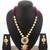 gold plated kundan long necklace set