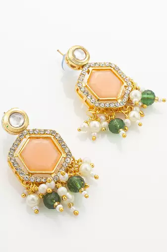 gold plated kundan choker set