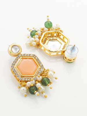 gold plated kundan choker set 4