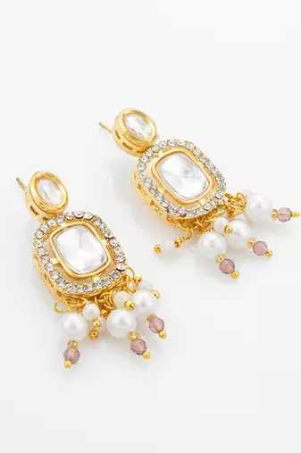 gold plated kundan choker set