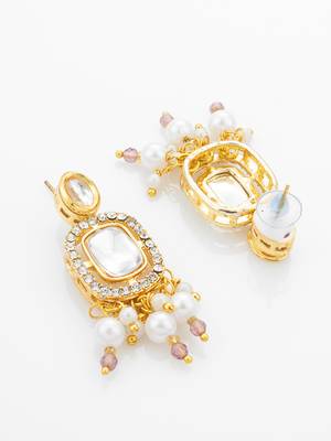 gold plated kundan choker set 3