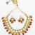 gold plated meenakari kundan set