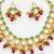 gold plated meenakari kundan set