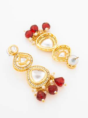 gold plated kundan choker set 4
