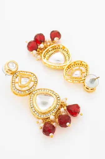 gold plated kundan choker set