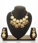 gold plated kundan choker set