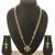 gold plated pearl layered necklace
