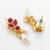 gold plated pearl necklace set