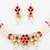 gold plated pearl necklace set