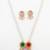 gold plated pearl string necklace set