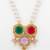 gold plated pearl string necklace set