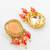 gold plated peach stone choker
