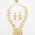 gold plated kundan long necklace set