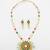 gold plated kundan stone necklace set