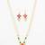gold plated pearl chain necklace