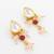 ruby pink kundan necklace set