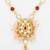 ruby pink kundan necklace set