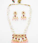 gold plated pearl pendant necklace