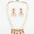 gold plated pearl pendant necklace