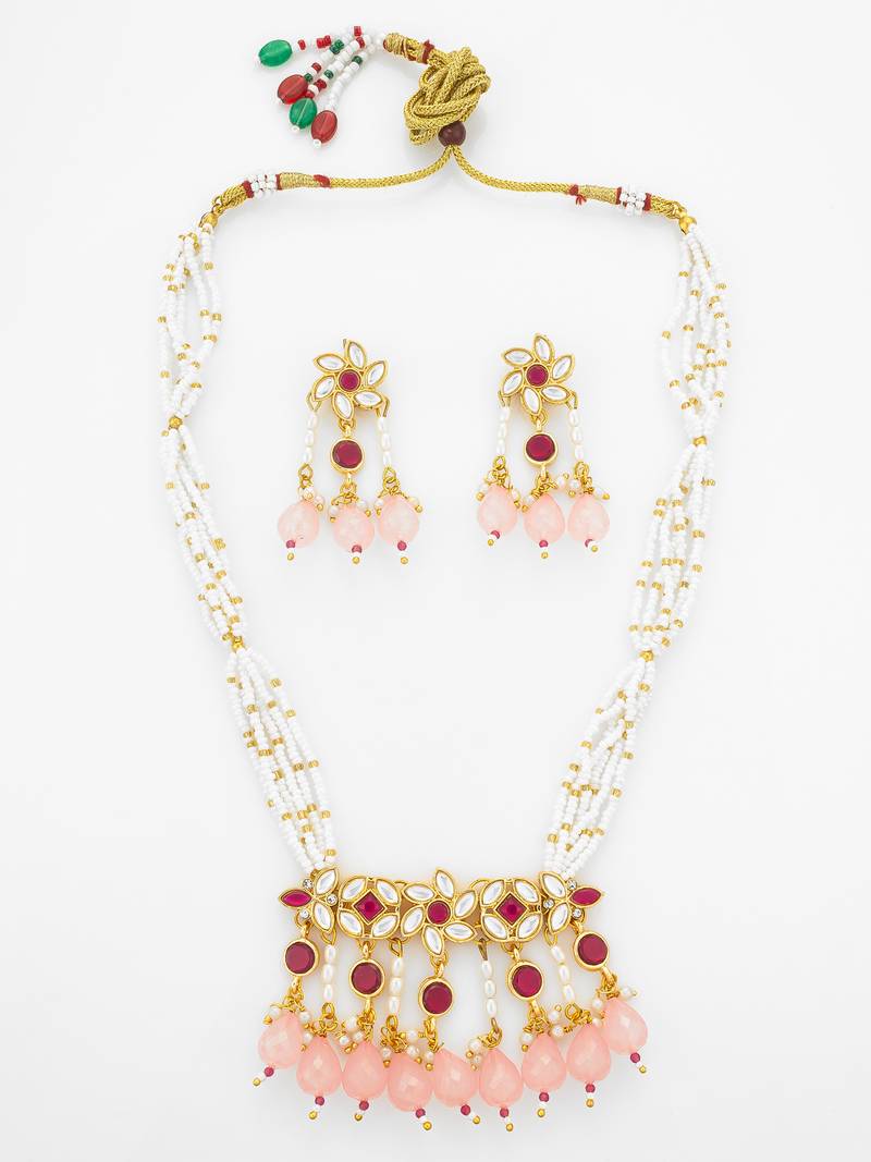 gold plated pearl pendant necklace