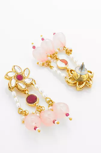 gold plated pearl pendant necklace