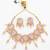 gold plated lavender kundan choker