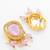 gold plated lavender kundan choker