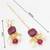 gold plated kundan choker necklace set with purple stone, pearl drop earrings and maang tikka