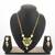 green enamel kundan necklace set