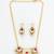 ruby red crescent necklace set