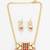 geometric stone necklace set