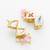 geometric stone necklace set