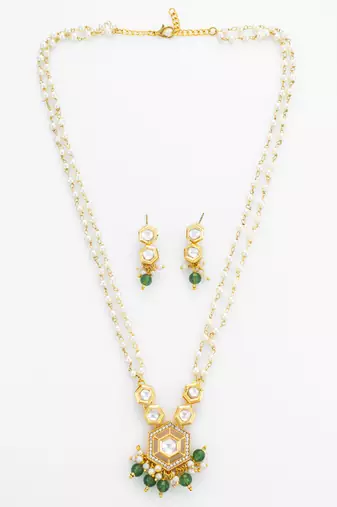 long pearl strand necklace set