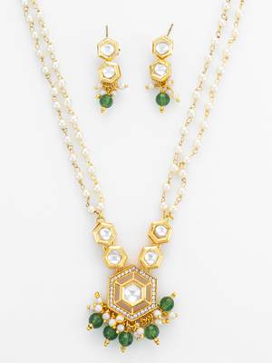 long pearl strand necklace set 5