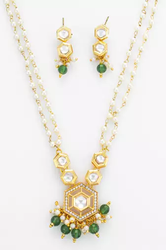 long pearl strand necklace set