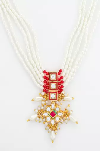 multi strand pearl necklace set