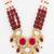 gold plated pearl stone necklace set